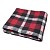 Fleecová deka Old English 150x200 Černo-červená kostka