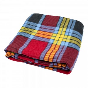 Fleecová deka Old English 150x200 Barevná kostka