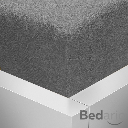 Froté prostěradlo 90x200 Premium - Tmavě šedá