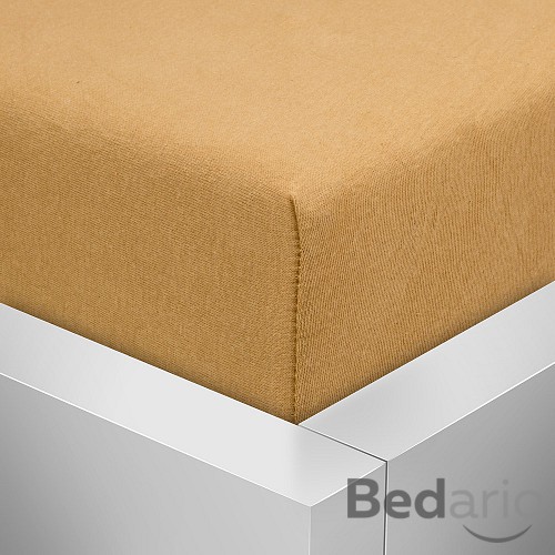 Jersey prostěradlo 220x200 Premium - Jantarová