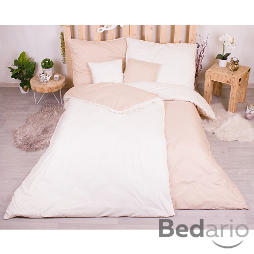Sedmidílná sada hebkého povlečení 140x200+70x90 Beige & Cream