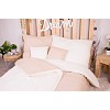 Sedmidílná sada hebkého povlečení 140x200+70x90 Beige & Cream