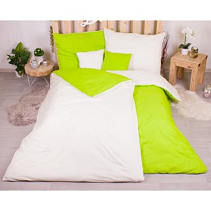 Sedmidílná sada hebkého povlečení 140x200+70x90 Green & Cream