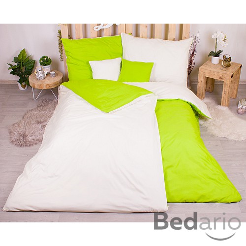 Sedmidílná sada hebkého povlečení 140x200+70x90 Green & Cream