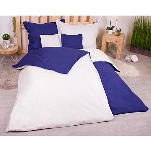 Sedmidílná sada hebkého povlečení 140x200+70x90 Blue & Cream