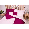 Sedmidílná sada hebkého povlečení 140x200+70x90 Claret & pink
