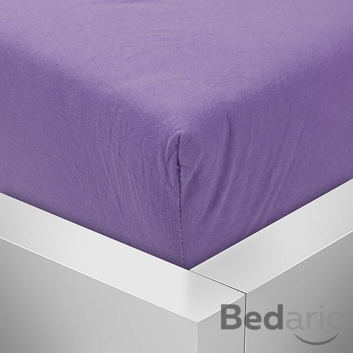 Jersey prostěradlo 90x200 Premium - Světle fialová