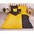Sedmidílná sada hebkého povlečení s jemnými puntíky 140x200+70x90 Yellow & Black