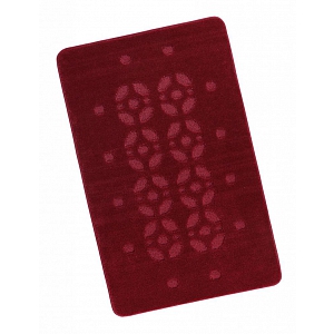 Koupelnová předložka 60x100cm bordová stopa