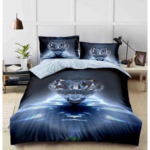 Třídílná sada 3D povlečení 140x200+70x90+40x50 - Blue Diamond
