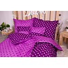 Sedmidílná sada hebkého povlečení s jemnými puntíky 140x200+70x90 Purple