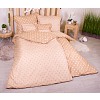 Sedmidílná sada hebkého povlečení s jemnými puntíky 140x200+70x90 Light Brown
