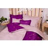 Sedmidílná sada hebkého povlečení 140x200+70x90 Purple and Cannabis Leaves