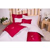 Sedmidílná sada hebkého jednobarevného povlečení 140x200+70x90 Red and Deer Forest