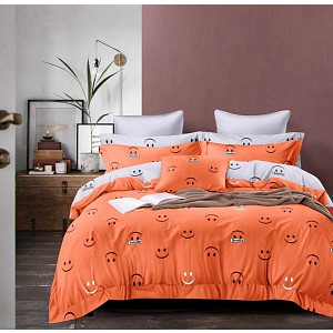 Sedmidílná sada hebkého povlečení 140x200+70x90 Smileys