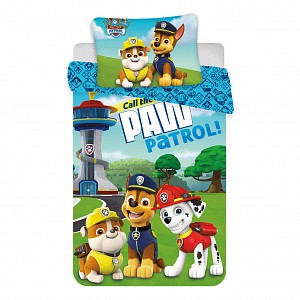 Bavlněné povlečení do postýlky 40x60+100x135 Tlapková patrola Call Paw