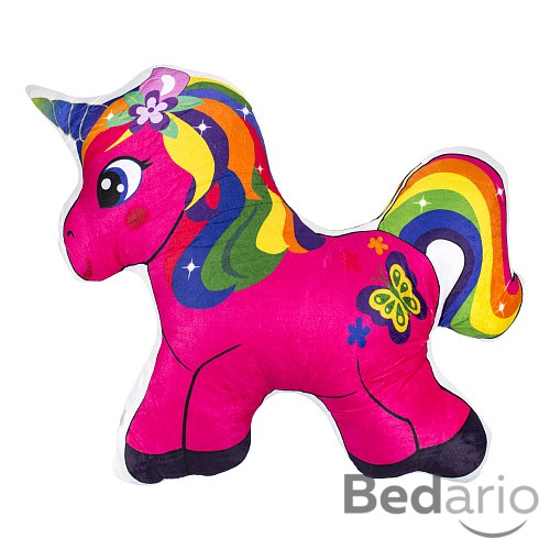 Tvarovaný polštářek - Unicorn Pink