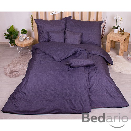 Osmidílná sada povlečení 140x200+70x90 Jemný vzor antracitová barva