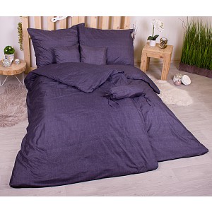 Osmidílná sada povlečení 140x200+70x90 Jemný vzor antracitová barva