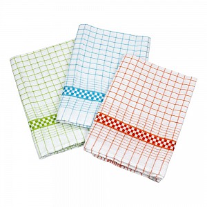 Kuchyňská utěrka Klasik 3 ks - zelená, modrá, červená