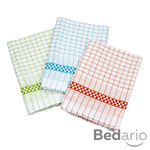 Kuchyňská utěrka Klasik 3 ks - zelená, modrá, červená