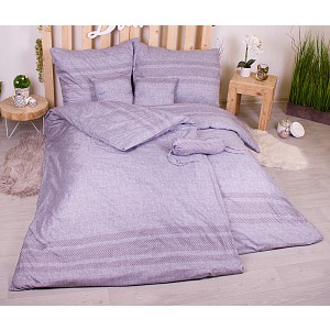 Osmidílná sada povlečení 140x200+70x90 Jemný vzor šedá barva