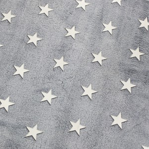 Mikroflanelová deka Premium 150x200 - Shining Stars světle šedá - ve tmě svítí