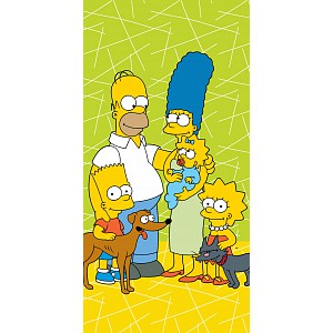 Osuška 70x140 - The Simpsons family