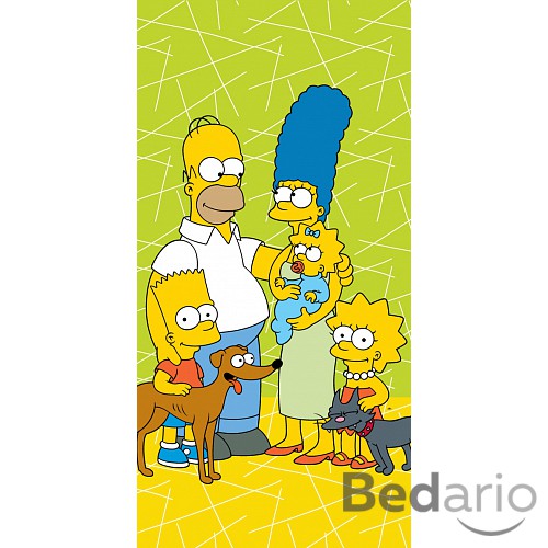 Osuška 70x140 - The Simpsons family