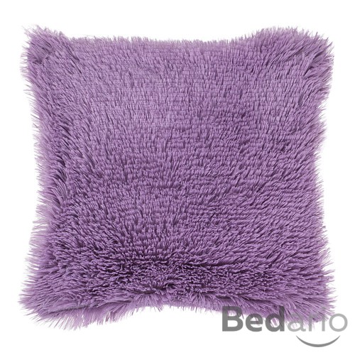 Luxusní povlak na polštářek s dlouhým vlasem 40x40 - Fialová
