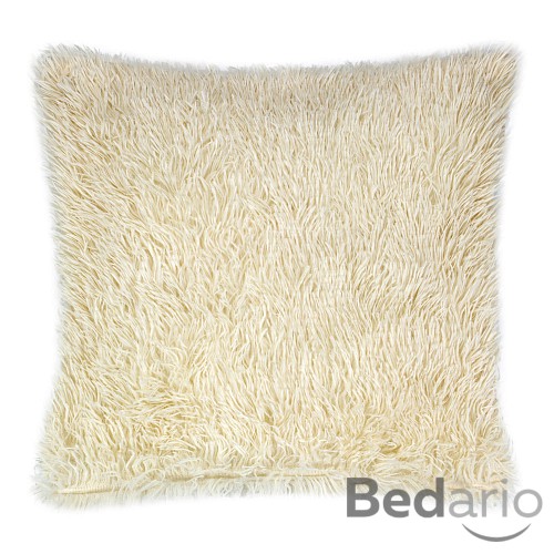 Luxusní povlak na polštářek s dlouhým vlasem 40x40 - Béžová