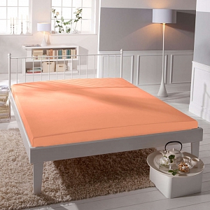 Jersey prostěradlo 90x200 Premium - Lososová
