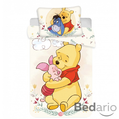 Bavlněné povlečení do postýlky 40x60+100x135 Medvídek Pú - Cute