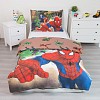 Bavlněné povlečení 140x200+70x90 Spider-man Brown