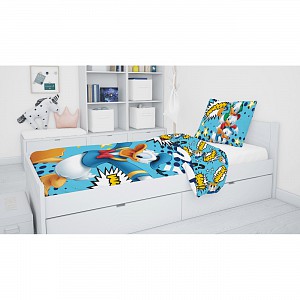 Bavlněné povlečení 140x200+70x90 Kačer Donald Whoop!