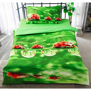 3D povlečení 140x200+70x90 Berušky