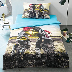 3D povlečení 140x200+70x90 Motokros