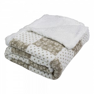 Deka beránek 150x200 se vzorem - Patchwork