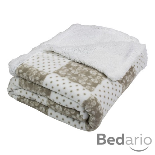 Deka beránek 150x200 se vzorem - Patchwork