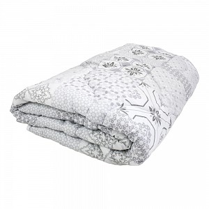 Prošívaná letní přikrývka ECONOMY 140x200 - Černobílý patchwork