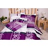 Sedmidílná sada hebkého povlečení 140x200+70x90 Luana - fialová