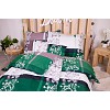 Sedmidílná sada hebkého povlečení 140x200+70x90 Luana - zelená