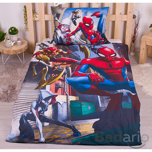 Bavlněné povlečení 140x200+70x90 Spider-man Action