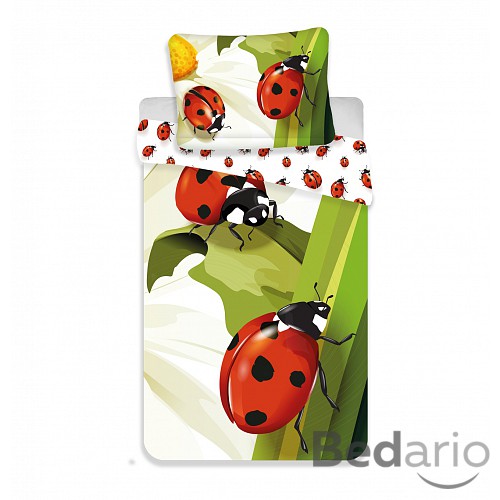 Bavlněné povlečení 140x200+70x90 Berušky