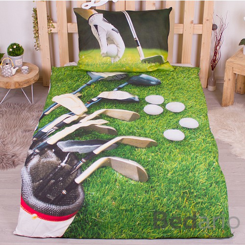 Bavlněné povlečení 140x200+70x90 Golf