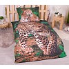 Bavlněné povlečení 140x200+70x90 Leopard Green