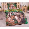 Bavlněné povlečení 140x200+70x90 Leopard Green