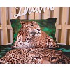 Bavlněné povlečení 140x200+70x90 Leopard Green