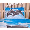 Bavlněné povlečení 140x200+70x90 Delfín
