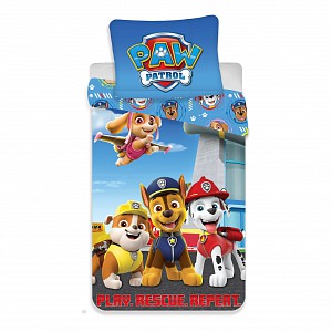 Povlečení z mikrovlákna 140x200+70x90 Tlapková patrola PLAY. RESCUE. REPEAT.